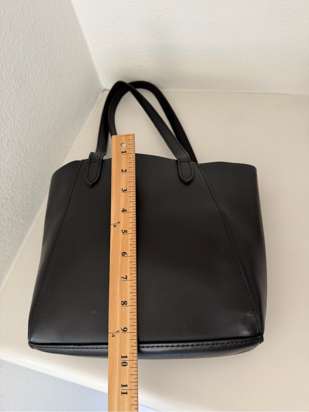 Portland Leather Goods Black Small Juliette Tote Bag - Picture 10 of 12